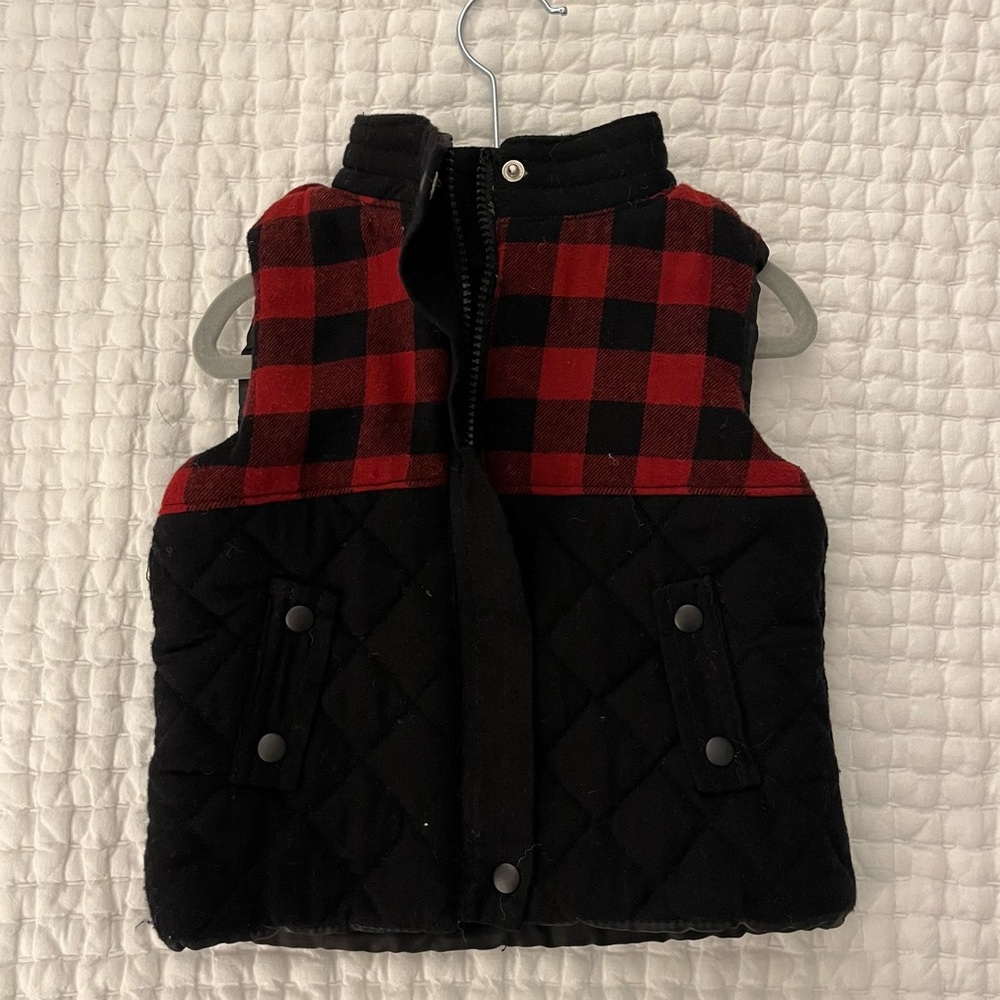 Buffalo Check Toddler Vest (never worn)